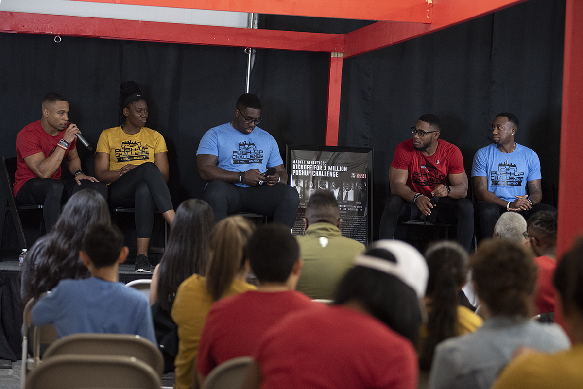 DreamWeek SA - 1 Million Pushups - Full View Of Speakers